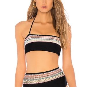 Lovewave Black Rainbow Bando Bikini Top Swimsuit Revolve